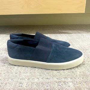 VINCE suede slip on sneakers
